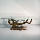 Vintage brass table Bonsai by Willy Daro 70s_6