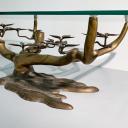 Vintage brass table Bonsai by Willy Daro 70s_3