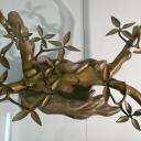 Vintage brass table Bonsai by Willy Daro 70s_8