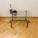 Vintage brutalist table wrought iron_3