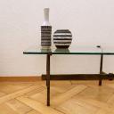 Vintage brutalist table wrought iron_2