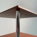 vintage tubular steel side table with metal shelf_3