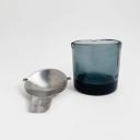 Glas and metal ashtray by Wilhelm Wagenfeld for WMF, Germany_5