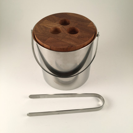 Ice bucket with tongs Arne Jacobsen for Stelton