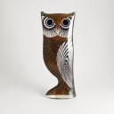 Large lucite bi-colored owl sculpture by Abraham Palatnik_1