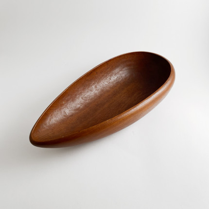 Large teak wood bowl by Laur Jensen, Denmark