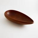 Large teak wood bowl by Laur Jensen, Denmark_1
