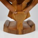 Large vintage wooden sculpture by swiss artist André Condé_4