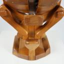 Large vintage wooden sculpture by swiss artist André Condé_2