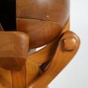 Large vintage wooden sculpture by swiss artist André Condé_5