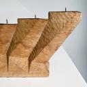 Large wooden anthroposophical candleholder Goetheanum 1952_2