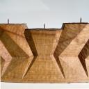 Large wooden anthroposophical candleholder Goetheanum 1952_3