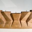 Large wooden anthroposophical candleholder Goetheanum 1952_9