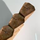 Large wooden anthroposophical candleholder Goetheanum 1952_8