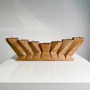 Large wooden anthroposophical candleholder Goetheanum 1952_1