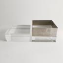 Metal and lucite box by Gabriella Crespi 70s, Italy_4