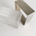 Metal and lucite box by Gabriella Crespi 70s, Italy_8