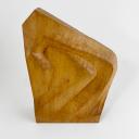 Pair of rare large wooden anthroposophical bookends_6