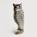 lucite bi-colored owl sculpture by Abraham Palatnik_3