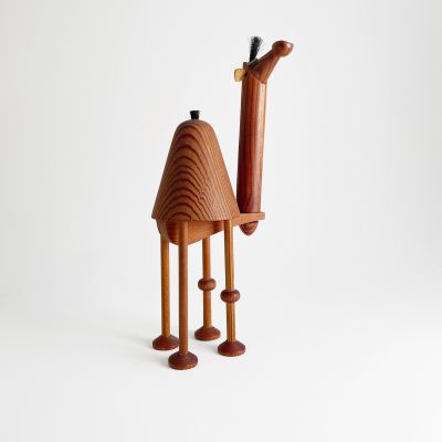 Vintage funny wooden stylized dromedary 70s_0