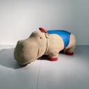 Large therapeutic toy hippopotamus by Renate Müller_9