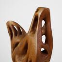Large vintage wood bird abstract sculpture scandinavian_4