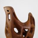 Large vintage wood bird abstract sculpture scandinavian_2